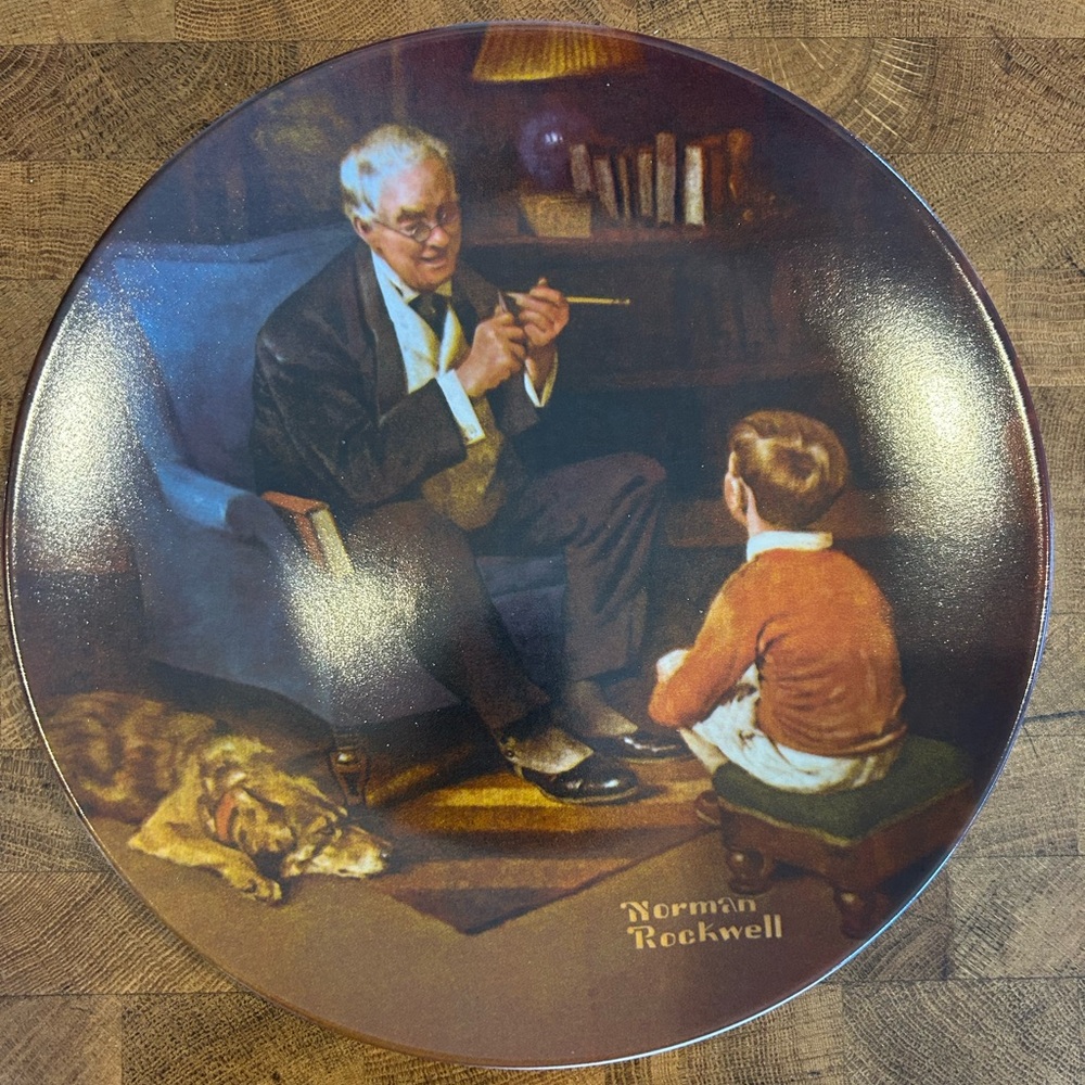 The Tycoon - Knowles Norman Rockwell Collectors Plate